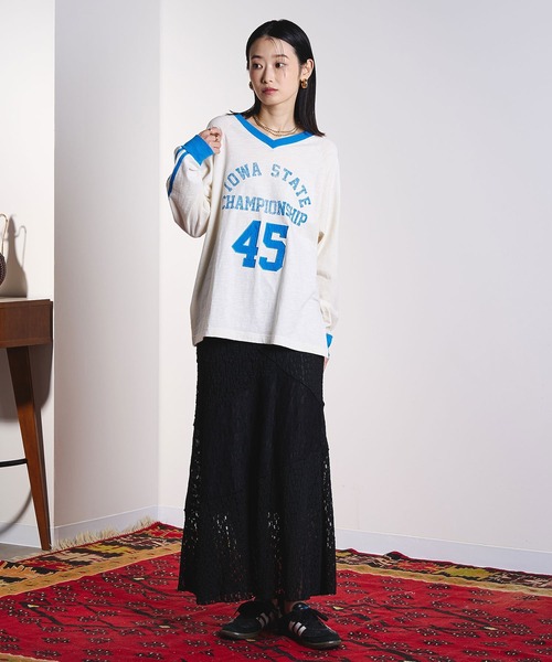 ROSE BUD（ローズバッド）の「PATCHWORK LACE SKIRT（スカート・レディース・ブラック/ホワイト・ONE SIZE）」の15枚目の写真