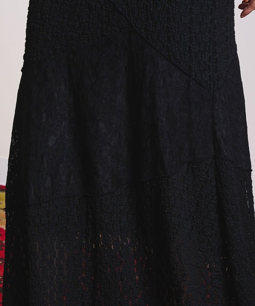 ROSE BUD（ローズバッド）の「PATCHWORK LACE SKIRT（スカート・レディース・ブラック/ホワイト・ONE SIZE）」の19枚目の写真