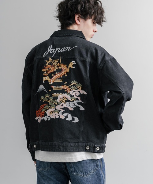 KRIFF MAYER(クリフメイヤー)の「KRIFF MAYER オーバーサイズスーベニアデニムジャケット 2534000(デニムジャケット・メンズ・ダークブルー/チャコール/ライトブルー/ナチュラル・M/L/XL)」の18枚目の写真