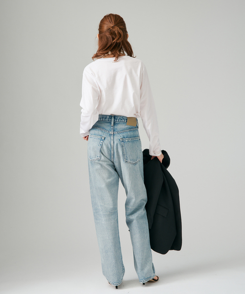 VERMEIL par iena（ヴェルメイユパーイエナ）の「ディオラマ クルーネックロングスリーブ Tシャツ（Tシャツ/カットソー・レディース・ホワイト/ブラック・FREE）」の22枚目の写真