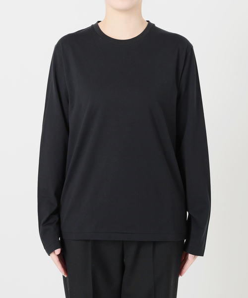 VERMEIL par iena（ヴェルメイユパーイエナ）の「ディオラマ クルーネックロングスリーブ Tシャツ（Tシャツ/カットソー・レディース・ホワイト/ブラック・FREE）」の20枚目の写真