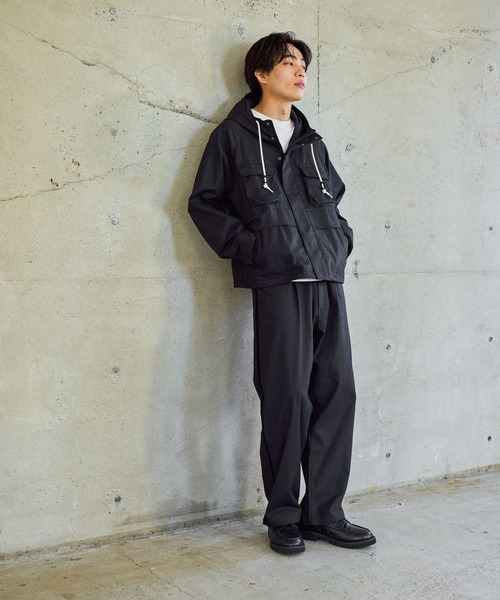 GLOBAL WORK（グローバルワーク）の「クリーンデニム/ワイドパンツ/CLEAN MODE/632329（デニムパンツ・メンズ・ダークネイビー/ブルー・SMALL/X-LARGE/LARGE/MEDIUM）」の5枚目の写真