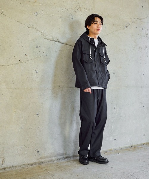 GLOBAL WORK（グローバルワーク）の「クリーンデニム/ワイドパンツ/CLEAN MODE/632329（デニムパンツ・メンズ・ダークネイビー/ブルー・SMALL/X-LARGE/LARGE/MEDIUM）」の7枚目の写真