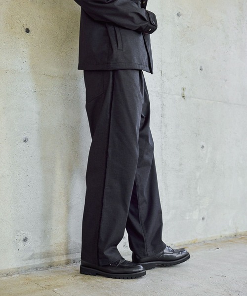 GLOBAL WORK（グローバルワーク）の「クリーンデニム/ワイドパンツ/CLEAN MODE/632329（デニムパンツ・メンズ・ダークネイビー/ブルー・SMALL/X-LARGE/LARGE/MEDIUM）」の12枚目の写真