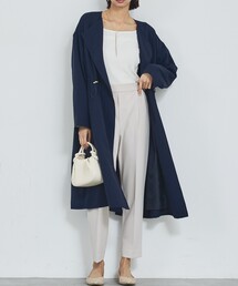 abahouse mavie（アバハウスマヴィ）の「【春アウター】ノーカラーコート/通勤/きれいめ/ロング/セミオケ/春服（ノーカラーコート）」