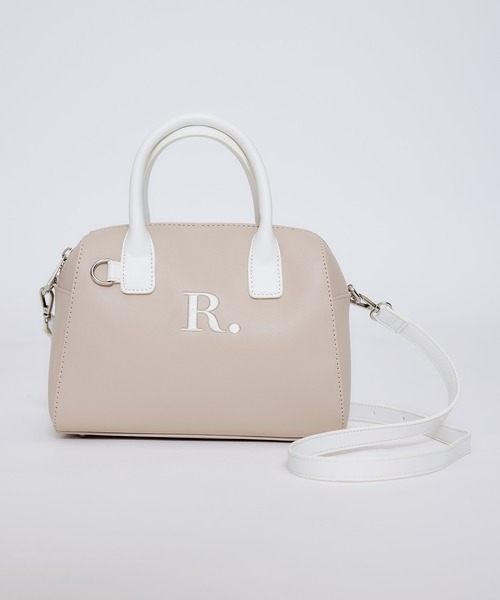 REDYAZEL（レディアゼル）の「R.バイカラーミニボストンショルダーバッグ（ショルダーバッグ・レディース・ネイビー/ベージュ/ブルー・FREE）」の2枚目の写真