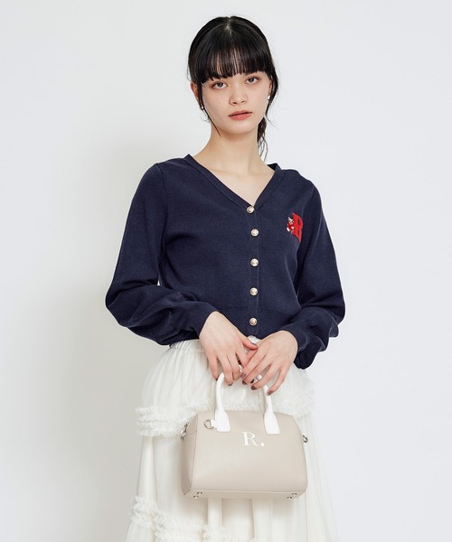 REDYAZEL（レディアゼル）の「R.バイカラーミニボストンショルダーバッグ（ショルダーバッグ・レディース・ネイビー/ベージュ/ブルー・FREE）」の11枚目の写真