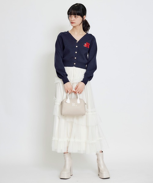 REDYAZEL（レディアゼル）の「R.バイカラーミニボストンショルダーバッグ（ショルダーバッグ・レディース・ネイビー/ベージュ/ブルー・FREE）」の12枚目の写真