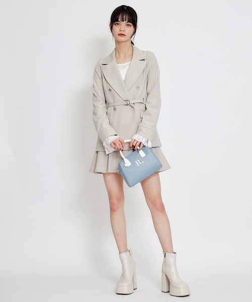 REDYAZEL（レディアゼル）の「R.バイカラーミニボストンショルダーバッグ（ショルダーバッグ・レディース・ネイビー/ベージュ/ブルー・FREE）」の6枚目の写真