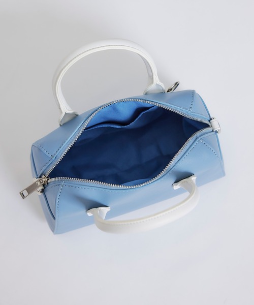 REDYAZEL（レディアゼル）の「R.バイカラーミニボストンショルダーバッグ（ショルダーバッグ・レディース・ネイビー/ベージュ/ブルー・FREE）」の10枚目の写真