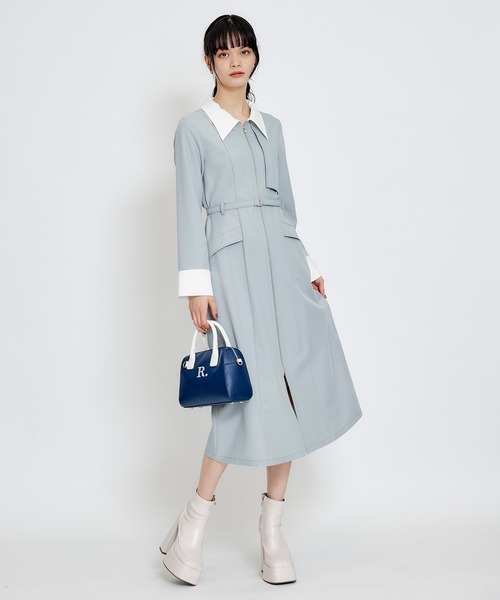 REDYAZEL（レディアゼル）の「R.バイカラーミニボストンショルダーバッグ（ショルダーバッグ・レディース・ネイビー/ベージュ/ブルー・FREE）」の22枚目の写真