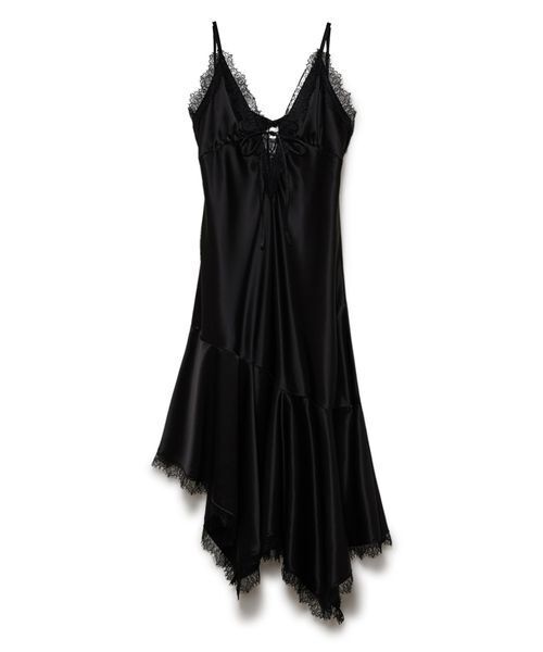 SORIN(ソリン )の「Satin Asymmetry Slip Dress/サテン アシンメトリースリップドレス(ワンピース・レディース・ライトピンク/ブラック/ホワイト・38)」の11枚目の写真