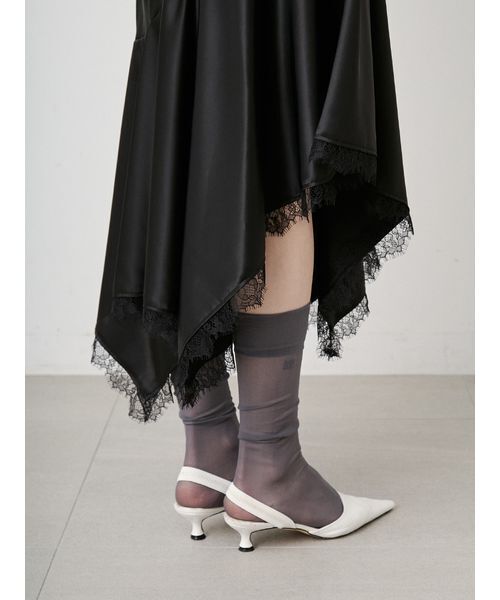 SORIN(ソリン )の「Satin Asymmetry Slip Dress/サテン アシンメトリースリップドレス(ワンピース・レディース・ライトピンク/ブラック/ホワイト・38)」の17枚目の写真