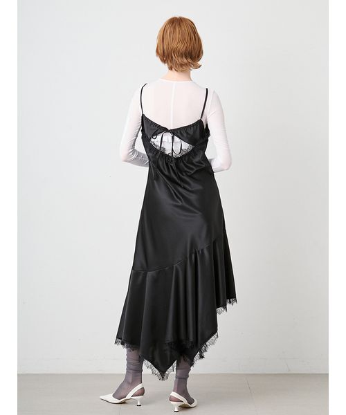 SORIN(ソリン )の「Satin Asymmetry Slip Dress/サテン アシンメトリースリップドレス(ワンピース・レディース・ライトピンク/ブラック/ホワイト・38)」の20枚目の写真