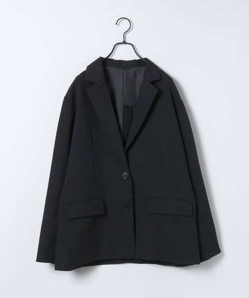 JEANASIS（ジーナシス）の「【スタッフ企画】バックスリットテーラードジャケット/643228（テーラードジャケット・レディース・ブラック/グレー・FREE）」の17枚目の写真