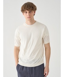 JOHN SMEDLEY（ジョンスメドレー）の「半袖コットンニットＴシャツ（ニット/セーター）」