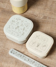 studio CLIP（スタディオクリップ）の「フラワー抗菌タッパ2P（お弁当箱）」