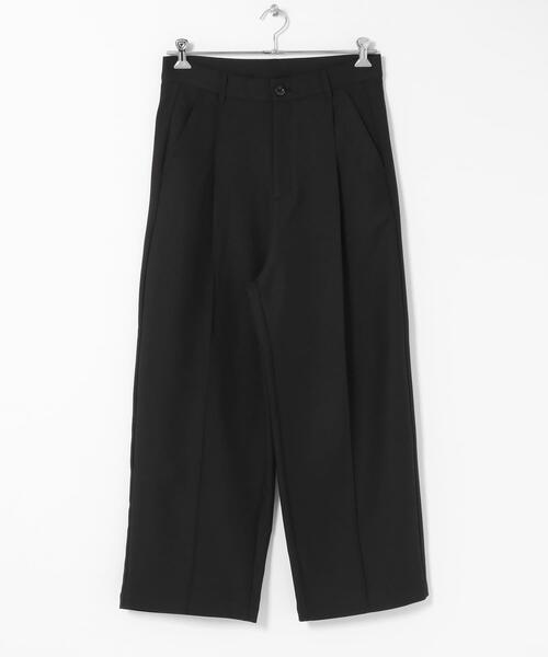 SENSE OF PLACE by URBAN RESEARCH（センスオブプレイスバイアーバンリサーチ）の「『撥水/防花粉』SKIN Proofタックワイドパンツ（その他パンツ・メンズ・ブラウン/ブラック/ブルー・LARGE/MEDIUM）」の10枚目の写真