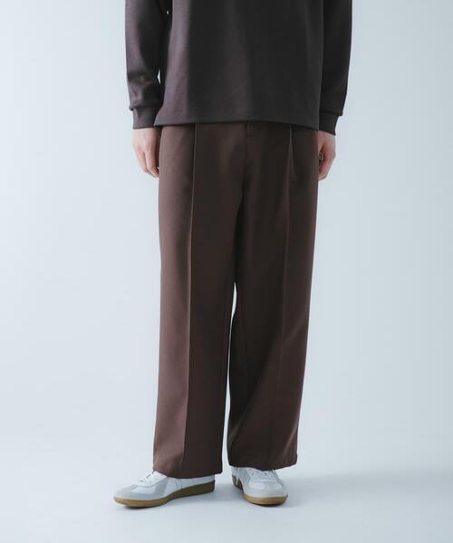 SENSE OF PLACE by URBAN RESEARCH（センスオブプレイスバイアーバンリサーチ）の「『撥水/防花粉』SKIN Proofタックワイドパンツ（その他パンツ・メンズ・ブラウン/ブラック/ブルー・LARGE/MEDIUM）」の17枚目の写真