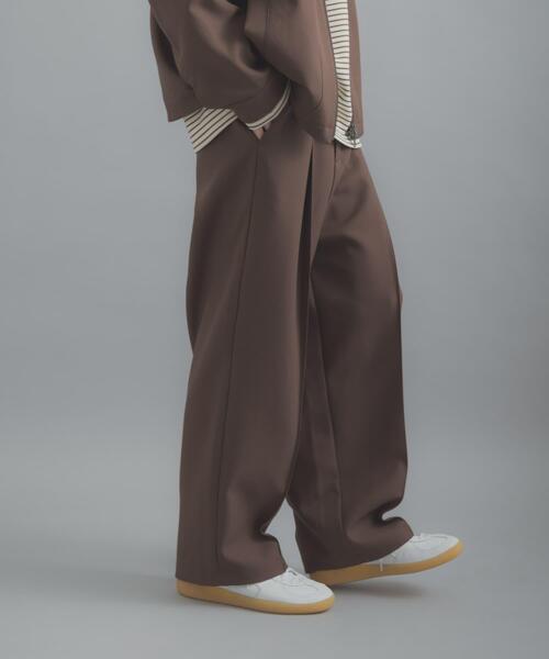 SENSE OF PLACE by URBAN RESEARCH（センスオブプレイスバイアーバンリサーチ）の「『撥水/防花粉』SKIN Proofタックワイドパンツ（その他パンツ・メンズ・ブラウン/ブラック/ブルー・LARGE/MEDIUM）」の22枚目の写真