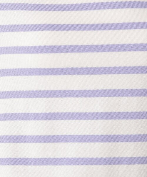 Afternoon Tea（アフタヌーンティー）の「MON JOURNALパネルボーダープルオーバー（Tシャツ/カットソー・レディース・チャコールグレー/ブルー/パープル/イエロー・MEDIUM）」の11枚目の写真