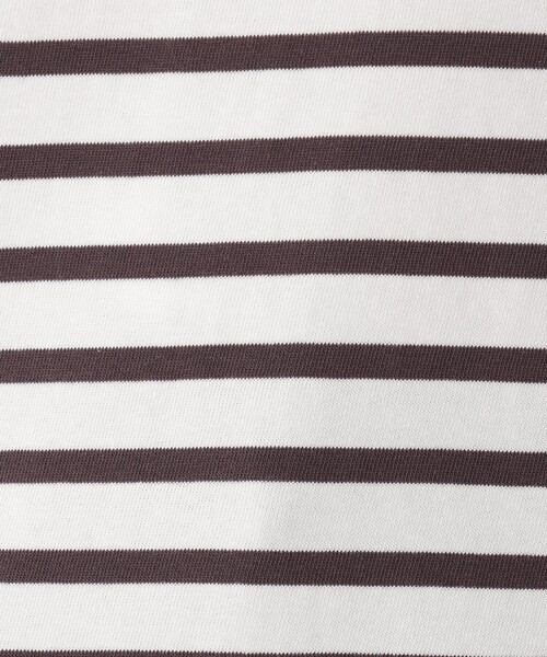 Afternoon Tea（アフタヌーンティー）の「MON JOURNALパネルボーダープルオーバー（Tシャツ/カットソー・レディース・チャコールグレー/ブルー/パープル/イエロー・MEDIUM）」の13枚目の写真