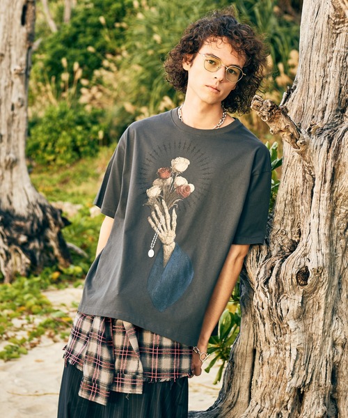 glamb（グラム）の「Check Shirt Bag / チェックシャツバッグ（トートバッグ・メンズ・ブラウン/グレー・FREE）」の9枚目の写真