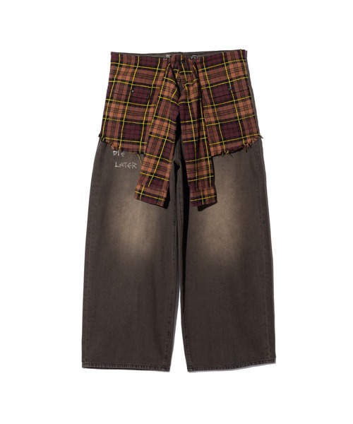 glamb（グラム）の「Check Shirt Bag / チェックシャツバッグ（トートバッグ・メンズ・ブラウン/グレー・FREE）」の16枚目の写真