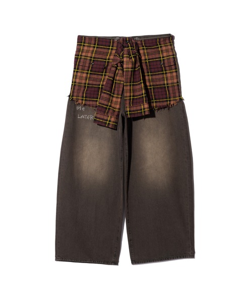 glamb（グラム）の「Check Shirt Bag / チェックシャツバッグ（トートバッグ・メンズ・ブラウン/グレー・FREE）」の17枚目の写真