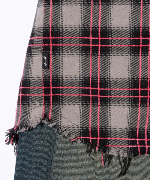 glamb（グラム）の「Check Shirt Bag / チェックシャツバッグ（トートバッグ・メンズ・ブラウン/グレー・FREE）」の20枚目の写真