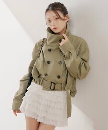 Chico | スタンドネックバルーンショートトレンチコート(トレンチコート)