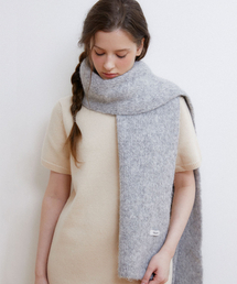 HALDEN（ハルデン）の「soft wool knit muffler (M038_grey)（マフラー）」