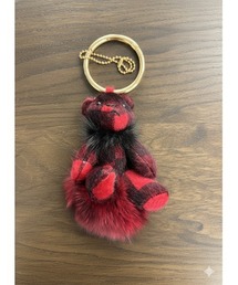 A AMEL（エイメル）の「バイカラー ベア バッグチャーム　ラビットファー（チャーム）」