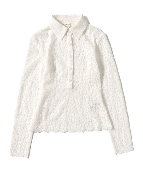 GHOSPELL（ゴスペル）の「GHOSPELL / Vida Lace Shirt（シャツ/ブラウス・レディース・ホワイト・X-SMALL）」の7枚目の写真
