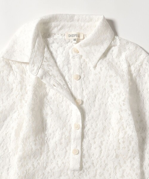 GHOSPELL（ゴスペル）の「GHOSPELL / Vida Lace Shirt（シャツ/ブラウス・レディース・ホワイト・X-SMALL）」の6枚目の写真
