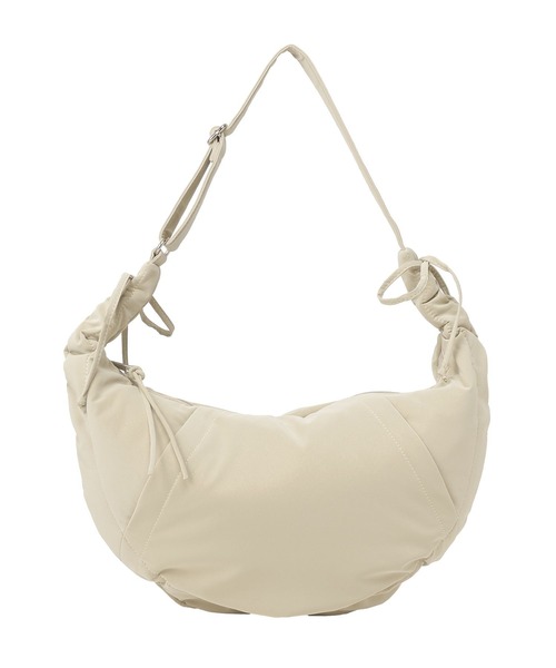 earth music&ecology(アースミュージックアンドエコロジー)の「ドロストリボンショルダーバッグ(ショルダーバッグ・レディース・ベージュ/ブラック・FREE)」の9枚目の写真