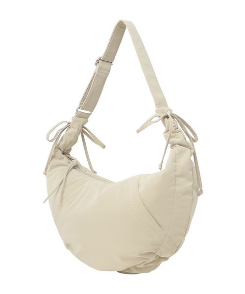 earth music&ecology(アースミュージックアンドエコロジー)の「ドロストリボンショルダーバッグ(ショルダーバッグ・レディース・ベージュ/ブラック・FREE)」の10枚目の写真