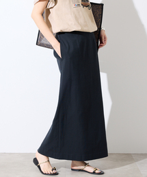 SLOBE IENA | 《3サイズ展開/シリーズあり/》リネンmixストレッチタイトスカート(スカート)