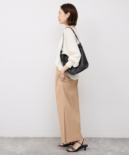 SLOBE IENA（スローブイエナ）の「《3サイズ展開/シリーズあり/》リネンmixストレッチタイトスカート（スカート・レディース・ベージュ/アーミー/ブラック・38/36）」の7枚目の写真