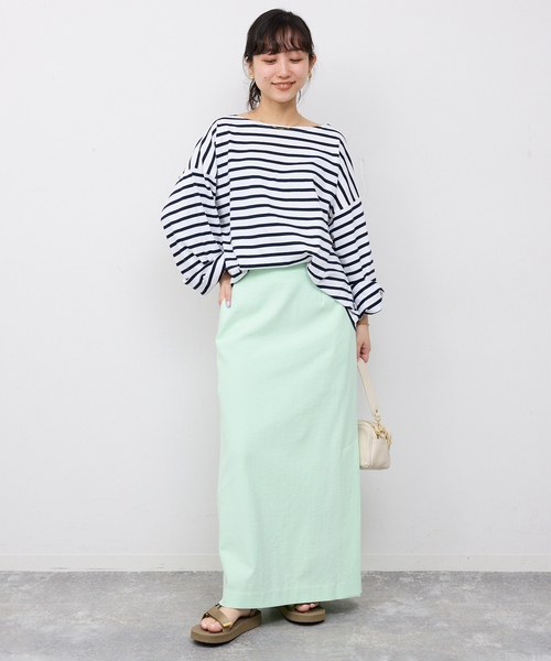 SLOBE IENA（スローブイエナ）の「《3サイズ展開/シリーズあり/》リネンmixストレッチタイトスカート（スカート・レディース・ベージュ/アーミー/ブラック・38/36）」の16枚目の写真