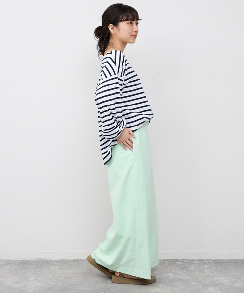 SLOBE IENA（スローブイエナ）の「《3サイズ展開/シリーズあり/》リネンmixストレッチタイトスカート（スカート・レディース・ベージュ/アーミー/ブラック・38/36）」の18枚目の写真