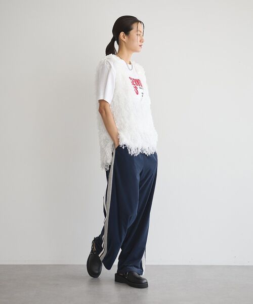 GARAGE OF GOOD CLOTHING（ガレージオブグッドクロージング）の「リボンヤーンVネックベスト（ベスト・レディース・ブラック/ライトグレー/ホワイト・FREE）」の18枚目の写真