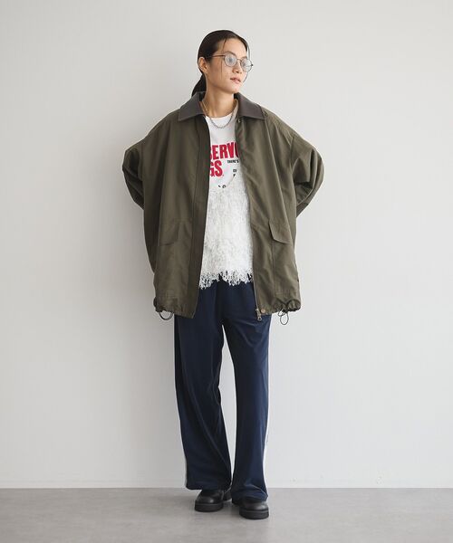 GARAGE OF GOOD CLOTHING（ガレージオブグッドクロージング）の「リボンヤーンVネックベスト（ベスト・レディース・ブラック/ライトグレー/ホワイト・FREE）」の20枚目の写真