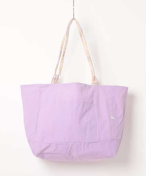 Mignonjour(ミニョンジュール)の「Mignonjour/チェック柄リバーシブルトートバッグ M2892(トートバッグ・レディース・ブルー/パープル・FREE)」の10枚目の写真