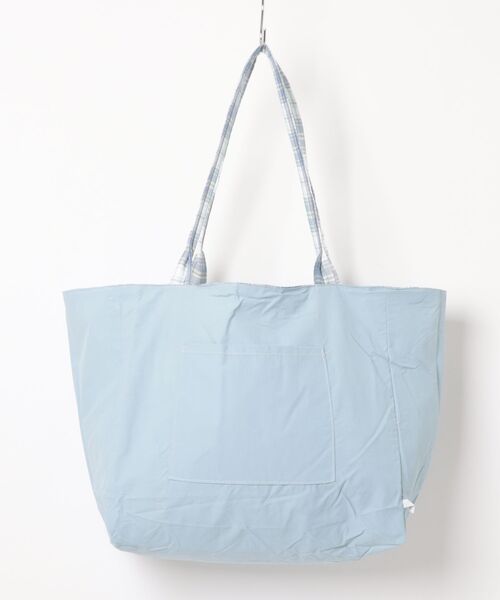 Mignonjour(ミニョンジュール)の「Mignonjour/チェック柄リバーシブルトートバッグ M2892(トートバッグ・レディース・ブルー/パープル・FREE)」の12枚目の写真