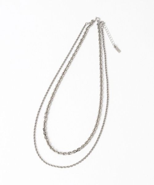 HARE（ハレ）の「URBAN LACEダブルネックレス(HARE)（ネックレス・メンズ・シルバー・FREE）」の5枚目の写真