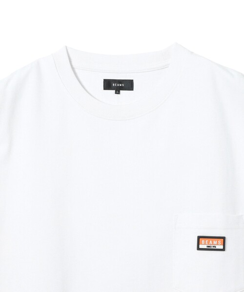 BEAMS(ビームス)の「ヘビーウエイト ロゴワッペン Tシャツ【ベーシックフィット】(Tシャツ/カットソー・メンズ・ブラック/ブラウン/ホワイト/ネイビー・SMALL/XX-LARGE/X-LARGE/LARGE/MEDIUM)」の7枚目の写真