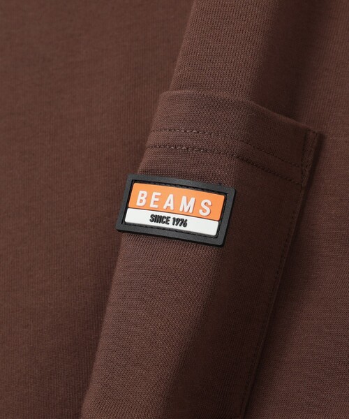 BEAMS(ビームス)の「ヘビーウエイト ロゴワッペン Tシャツ【ベーシックフィット】(Tシャツ/カットソー・メンズ・ブラック/ブラウン/ホワイト/ネイビー・SMALL/XX-LARGE/X-LARGE/LARGE/MEDIUM)」の12枚目の写真