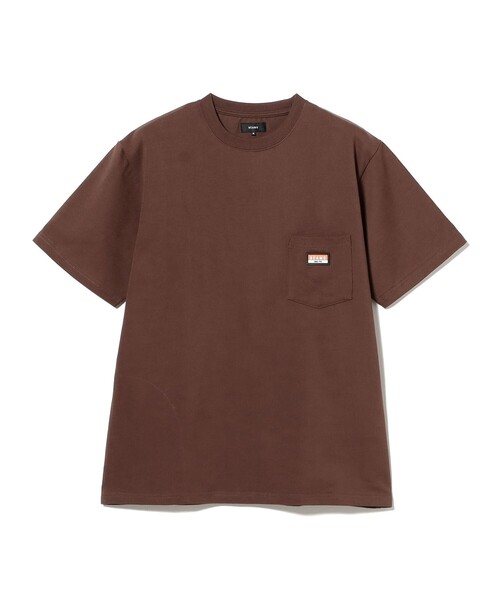 BEAMS(ビームス)の「ヘビーウエイト ロゴワッペン Tシャツ【ベーシックフィット】(Tシャツ/カットソー・メンズ・ブラック/ブラウン/ホワイト/ネイビー・SMALL/XX-LARGE/X-LARGE/LARGE/MEDIUM)」の13枚目の写真