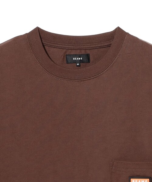 BEAMS(ビームス)の「ヘビーウエイト ロゴワッペン Tシャツ【ベーシックフィット】(Tシャツ/カットソー・メンズ・ブラック/ブラウン/ホワイト/ネイビー・SMALL/XX-LARGE/X-LARGE/LARGE/MEDIUM)」の14枚目の写真